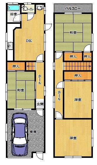 八尾市八尾木１丁目の中古一戸建