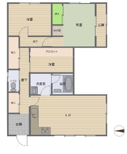 小田原市飯田岡　平屋戸建て