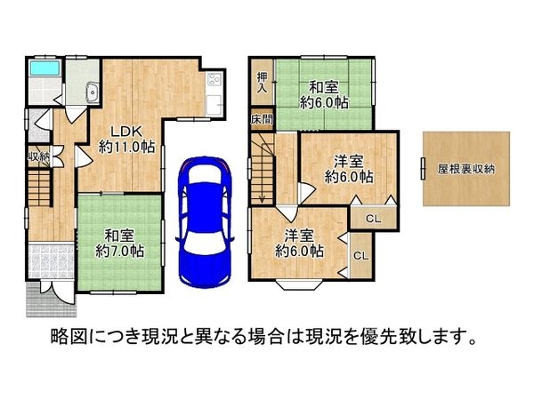 枚方市長尾家具町３丁目　中古一戸建て