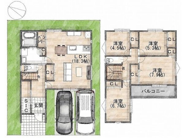 枚方市星丘２丁目　建築条件付き土地　１号地