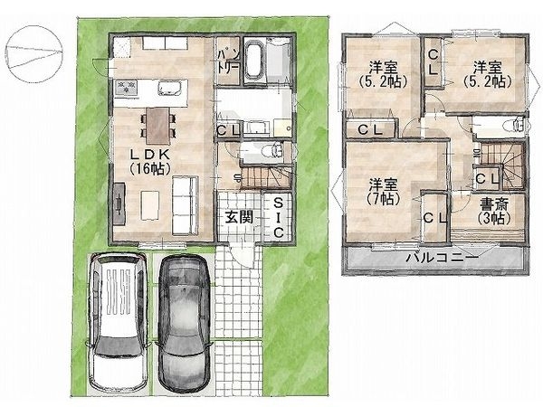 枚方市長尾台１丁目　建築条件付き土地　１号地