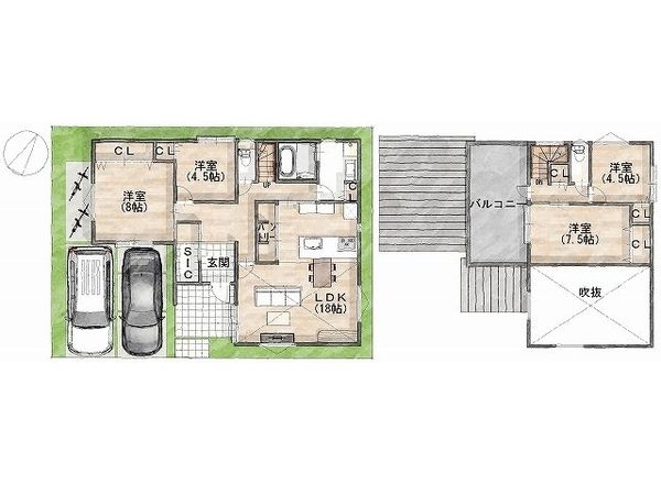交野市私部４丁目　建築条件付き土地