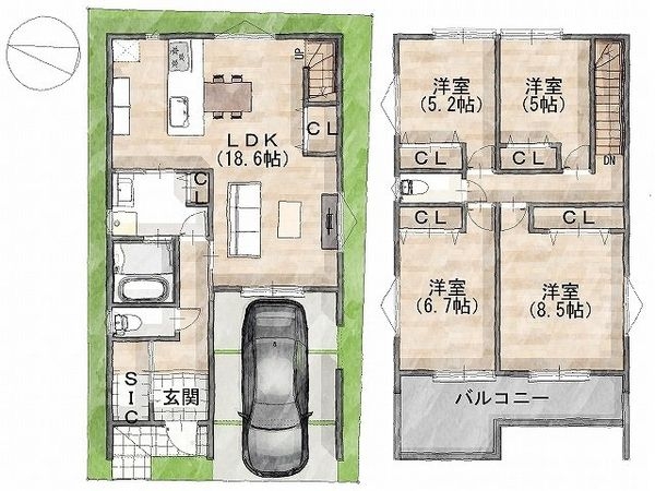 枚方市宮之阪１丁目　新築一戸建て　全1区画