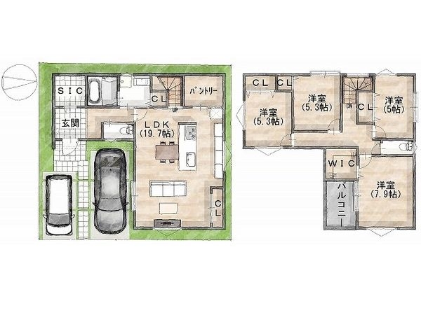 寝屋川市平池町　建築条件付き土地　５号地