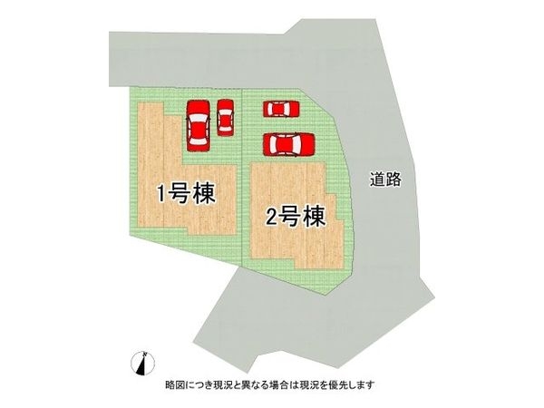寝屋川市清水町 新築一戸建て 3期 2号棟(全体区画図)