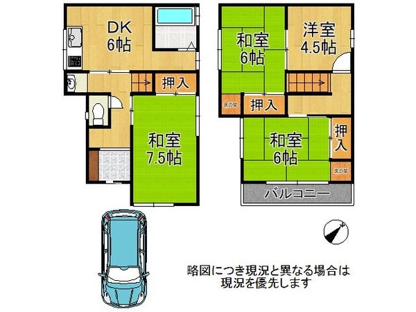 枚方市長尾元町７丁目　中古一戸建て