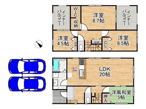 枚方市高田２丁目　新築一戸建て　全１区画