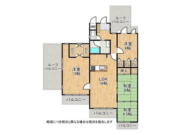 グリーンタウン東香里マンションＣ棟　中古マンション