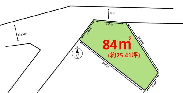 朝倉郡筑前町下高場土地