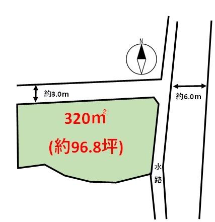 糸島市三雲の土地(間取り)