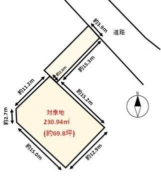 中間市土手ノ内３丁目の土地