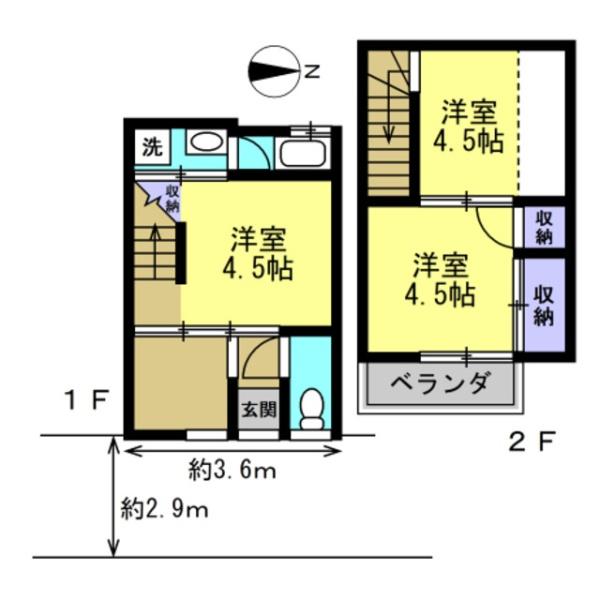 京都市北区紫竹上園生町の中古テラスハウス