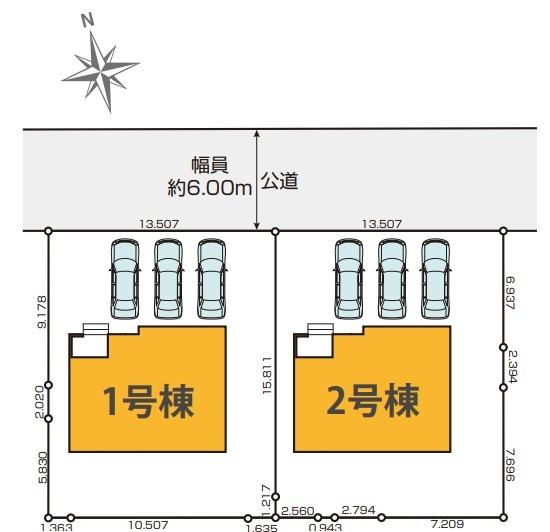 市原市今津朝山 新築戸建(区画図)
