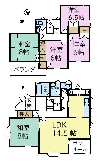 市原市泉台4丁目の中古一戸建て(間取り)