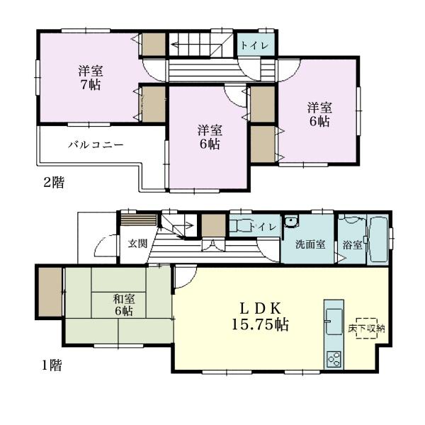 千葉市緑区おゆみ野中央1丁目の中古一戸建て(間取り)