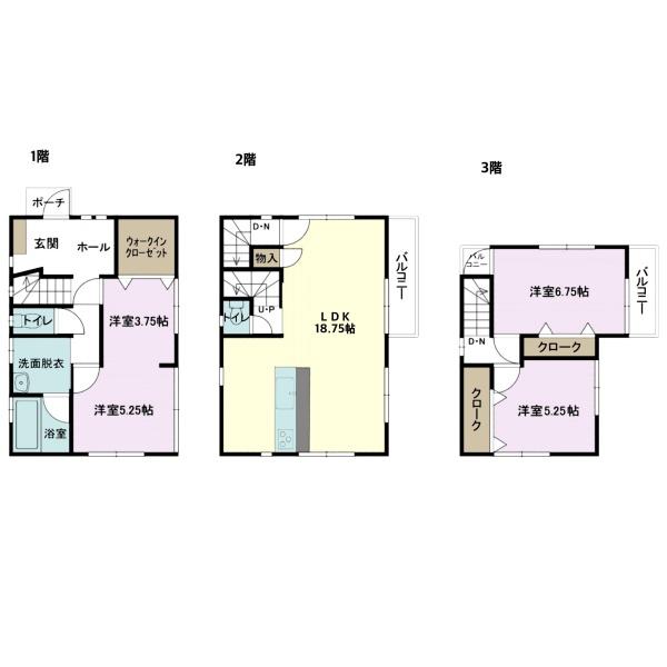 市原市八幡の中古一戸建て(間取り)