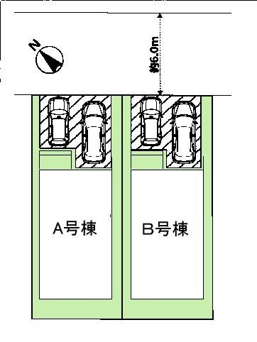 千葉市美浜区磯辺4丁目 新築戸建(区画図)