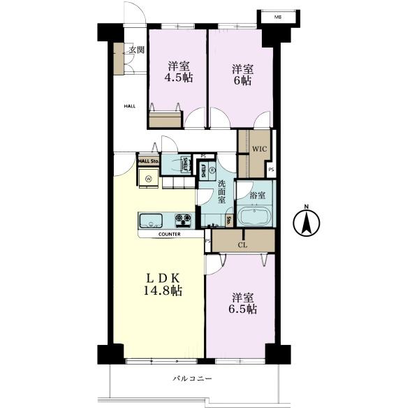 サニークレスト稲毛(間取り)