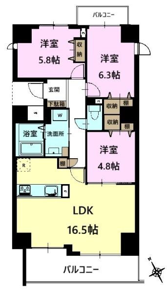 ツインエルシティ千葉1番館(間取り)