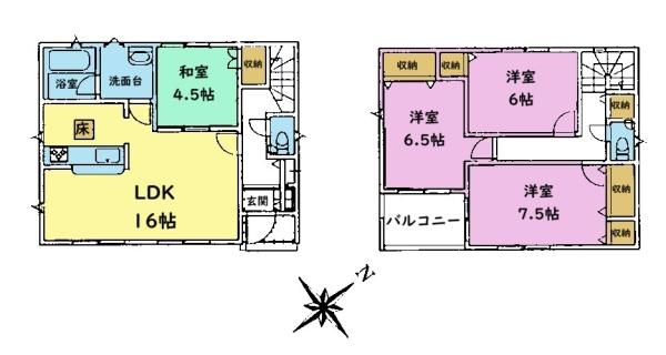 四街道市内黒田　新築戸建