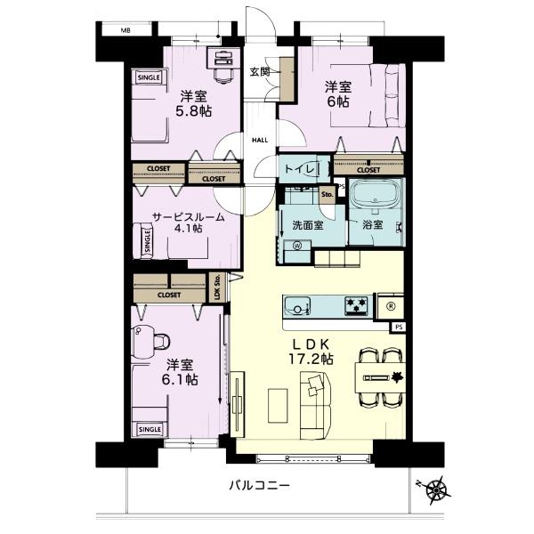 オーベル稲毛長沼
