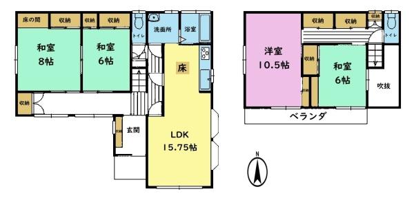 千葉市若葉区若松台　中古戸建