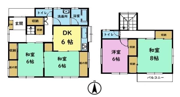千葉市若葉区北大宮台の中古一戸建て