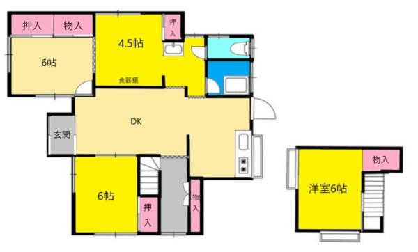 木崎貸家　平屋2階建2棟
