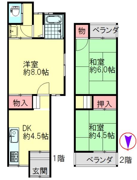 大東市北条５丁目テラスハウス