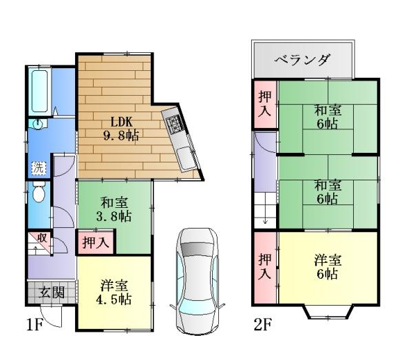 城陽市寺田宮ノ谷の中古一戸建て