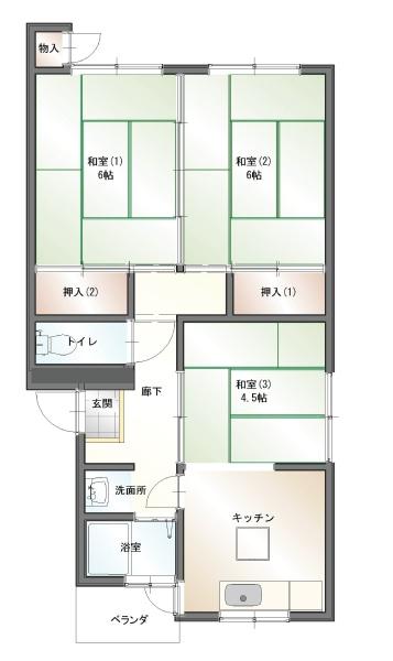 淀団地第二住宅３棟　１１８号
