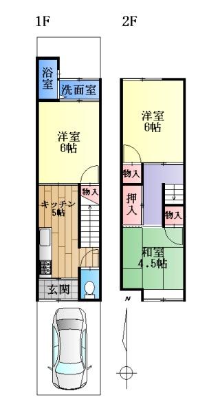 京都市右京区西京極下沢町の中古一戸建て