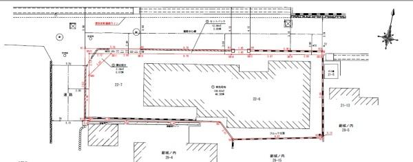 京田辺市大住関屋　建築条件なし土地