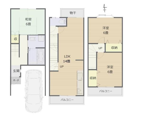 京都市右京区太秦西野町の中古一戸建て