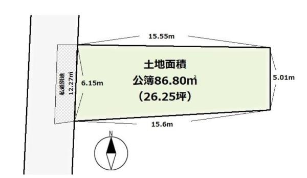 京都市山科区竹鼻扇町の土地