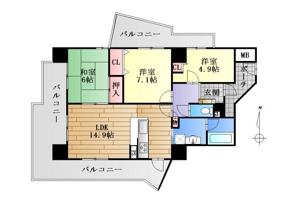 ローレルスクエア木津川台2期13番館501