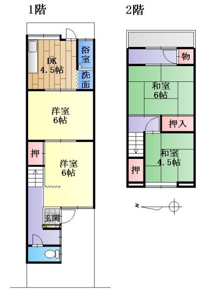 京都市伏見区深草川久保町の中古テラスハウス