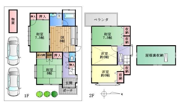 城陽市寺田西ノ口の中古一戸建