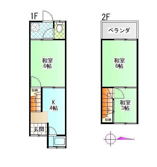 八尾市刑部四丁目中古テラスハウス