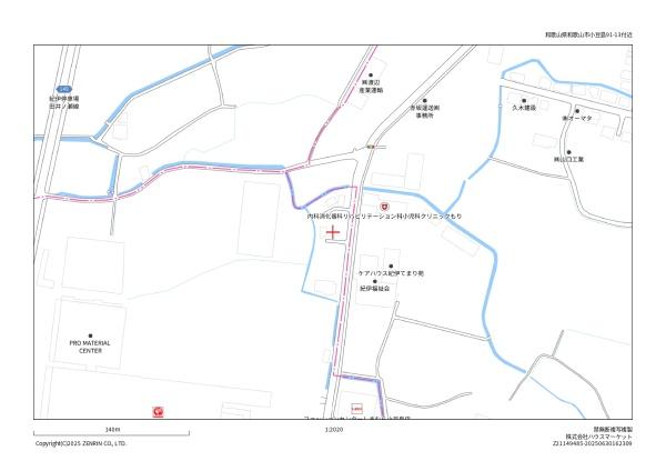 和歌山市小豆島の中古一戸建て(現地案内図)