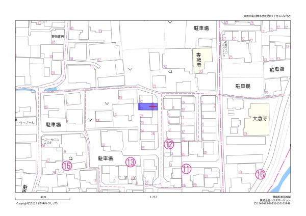 富田林市西板持町7丁目の中古一戸建て(現地案内図)