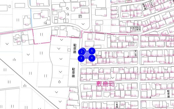 大和高田市大字池田の土地(現地案内図)
