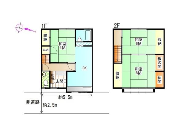 大阪市住吉区上住吉１丁目の中古テラスハウス