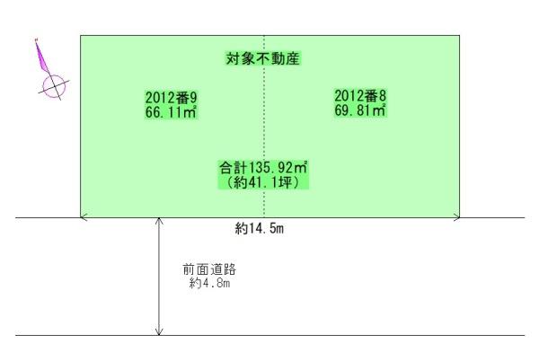 岬町深日2012-8、2012-9建築条件無し土地