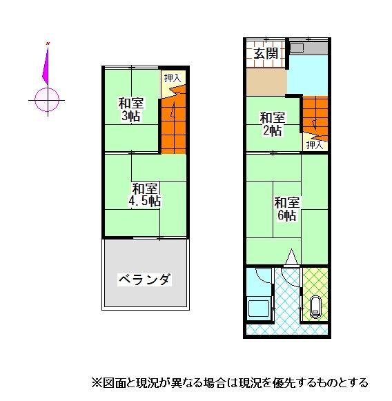 堺市堺区旭ヶ丘中町一丁中古テラスハウス
