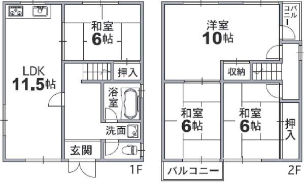 東大阪市御厨西ノ町２丁目の中古一戸建