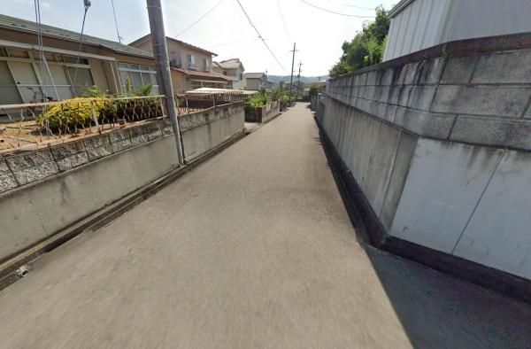 福島市蓬莱町5丁目の土地(前面道路含む現地写真)
