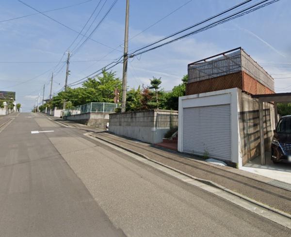 福島市蓬莱町5丁目の土地(前面道路含む現地写真)