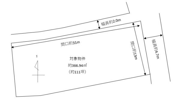 姫路市網干区浜田　古家付土地
