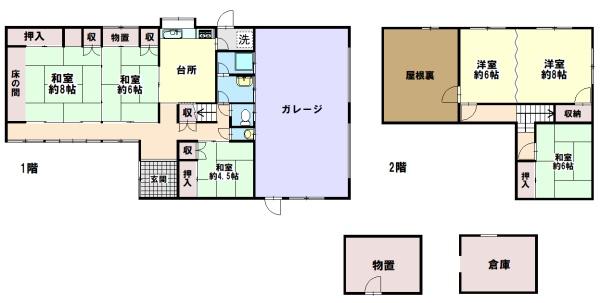 養父市八鹿町九鹿　古家付土地